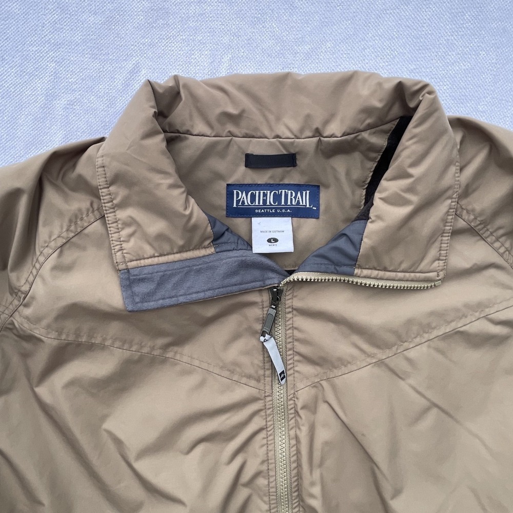 Pacific Trail Men's Full Zip Windbreaker‎ Jacket Size Large Coat Bomber Santa Fe - Picture 3 of 16